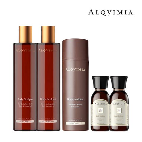 알키미아 바디 스컬프터 풀 관리 패키지 (샤워젤 250ml 2병+바디로션150ml 1병 + 바디오일 30ml 2병)