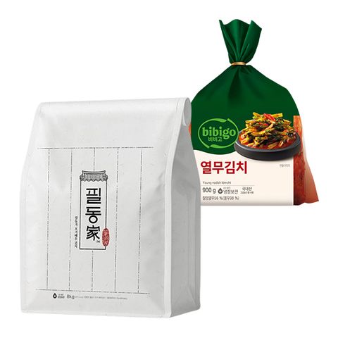 비비고 필동가 포기 배추김치 8kg + 비비고 열무김치 900G