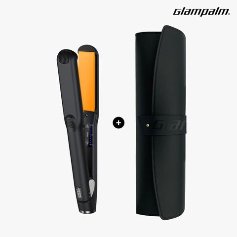 글램팜 살롱 패키지 (GP313 플랫고데기+블랙파우치)