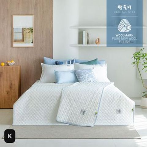 (K)박술녀 호주산 100%양모 청연(스프레드+베개커버)