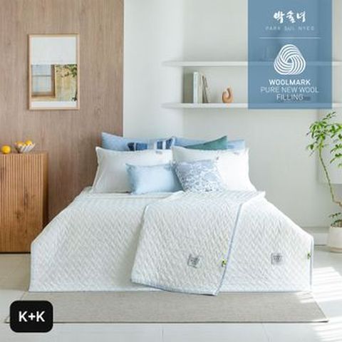 (K+K)박술녀 호주산 100% 양모 청연(스프레드X2+베개커버X2)