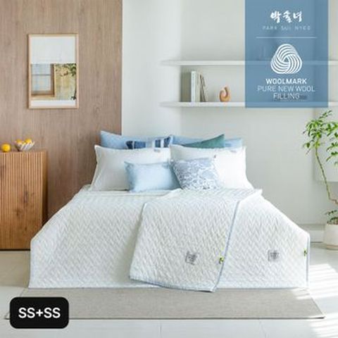 (SS+SS)박술녀 호주산 100%양모 청연(스프레드X2+베개커버X2)