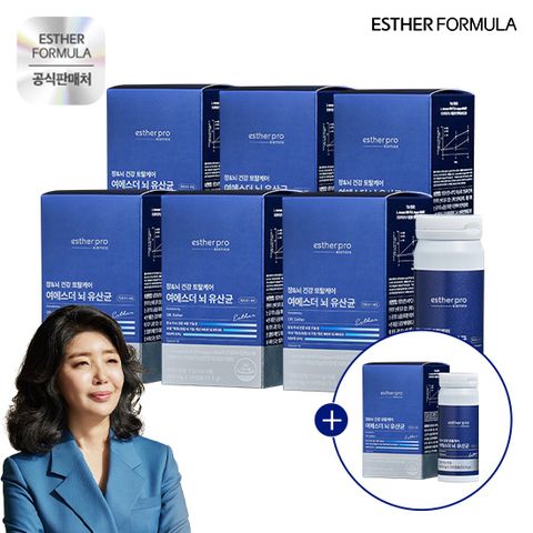 [국내 최초 유일 뇌유산균] 여에스더 뇌유산균 6박스+1박스더