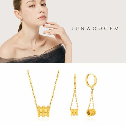 준우젬 24K+18K GOLD PIN 트리플링 SET