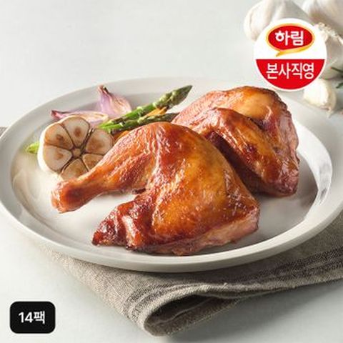 하림 리얼마늘 훈제치킨 210gX14팩