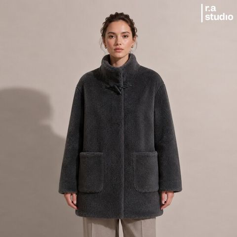 ○라스튜디오 26FW 양모100 하프코트