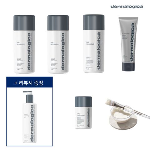 [이수정패키지] 데일리 마이크로폴리언트 대용량 3통+중용량 1통+멀티비타민 파워마스크 1개+볼+붓