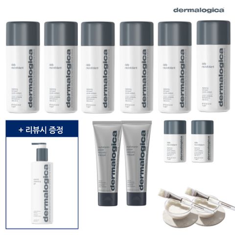 [더블패키지] 데일리 마이크로폴리언트 대용량 6통+중용량 2통+멀티비타민 파워마스크 2개+볼&붓 2세트