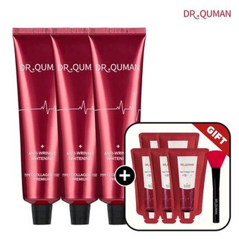 닥터큐먼 T1콜라겐100 크림팩 60gX3+10gX5+스파출러