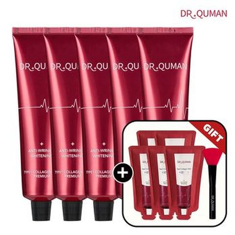 닥터큐먼 T1콜라겐100 크림팩 60gX5+10gX5+스파출러