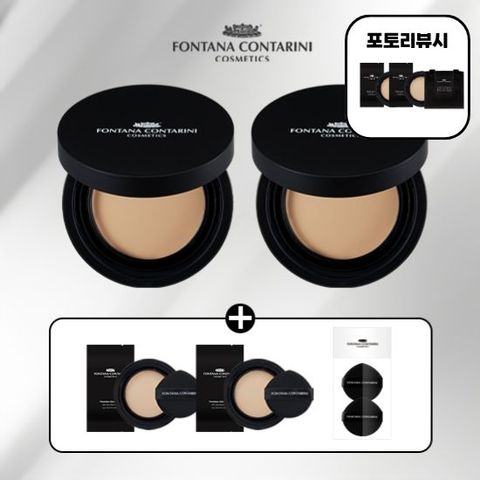 2026 단 한 번 최초 최대용량 찬스] 폰타나 콘타리니 팩트 나수진패키지 (본품2/리필2/퍼프2) + 포토리뷰시 리필 2개/에코백