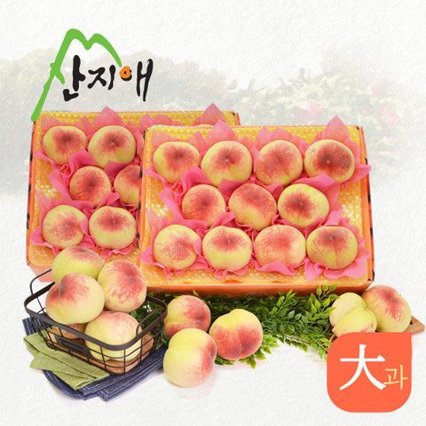산지애 아삭아삭 햇복숭아 총 6kg (3kg*2box)