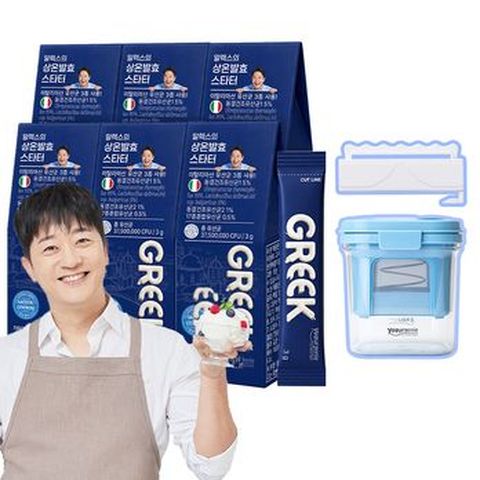 알렉스 상온발효 그릭요거트 6박스+유청분리기+밀봉클립