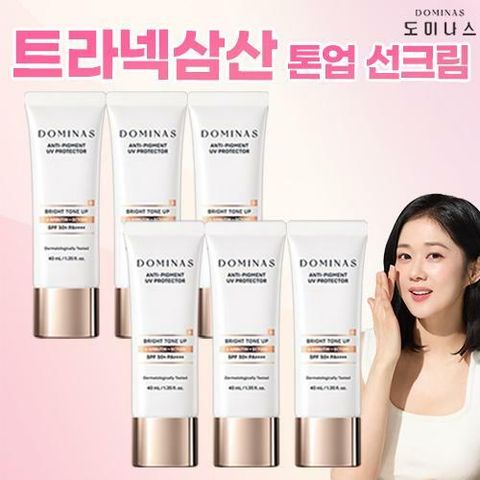 [삼성카드5%할인]태극제약 도미나스 알파비사보롤 트라넥삼산 기미 케어 톤업 선크림 40ml 6개세트 