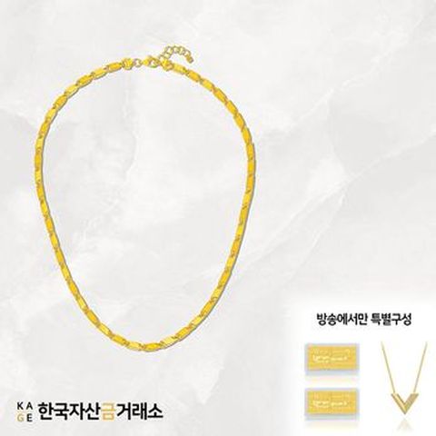 (방송에서만)[한국자산금거래소]KAGE 24K 순금 아벨 목걸이(남여공용)+추가