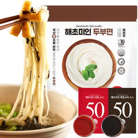 [해초미인] (방송에서만 이구성 이가격)해초미인 두부면 20입 + 비빔소스 10입 + 메밀소스 10입
