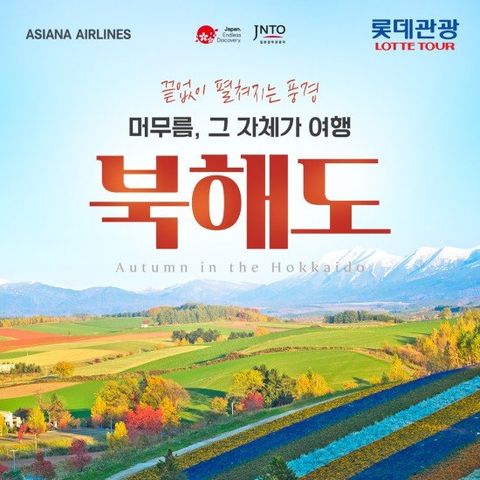 [롯데관광] 프리미엄 가을 여행 북해도 상담예약 (3박 4일)