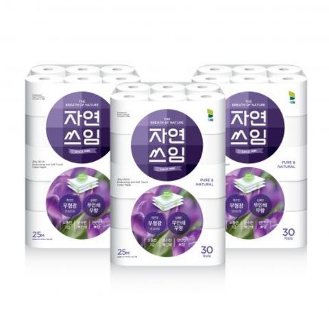 자연쓰임 퍼플 화장지 90롤