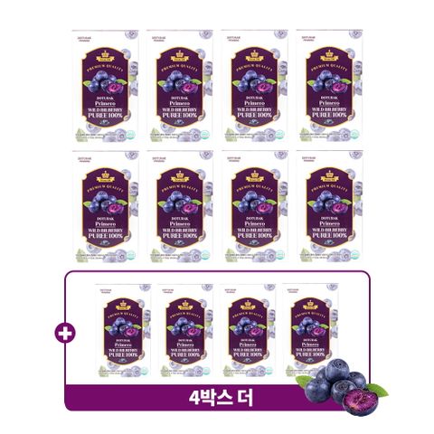 ☆방송에서만 8+4박스☆ 프리메로 야생 빌베리 퓨레 100 (10ml x 10포 x 12박스)