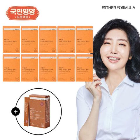 [국민영양] 여에스더 리포좀 비타민C 플러스 10개월분 (800mg x 30정 x 10박스) + 카무트 1박스