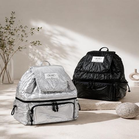 [블로우(BLOW)] 보온보냉 초경량 pop backpack(2 in 1)_(블랙/실버)