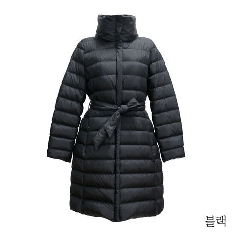 막스마라 롱 벨티드 패딩 재킷
