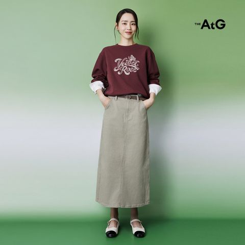 26FW 커브드 데님 스커트 1종 (+스웨이드 벨트)