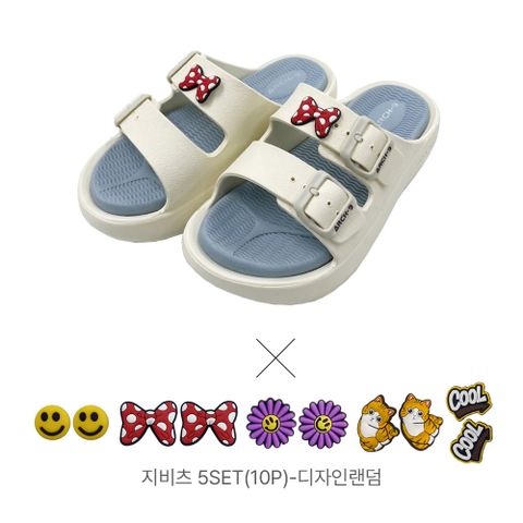 [역대최다] Arch-9 기능성 슬리퍼_화이트+신발악세서리 10P