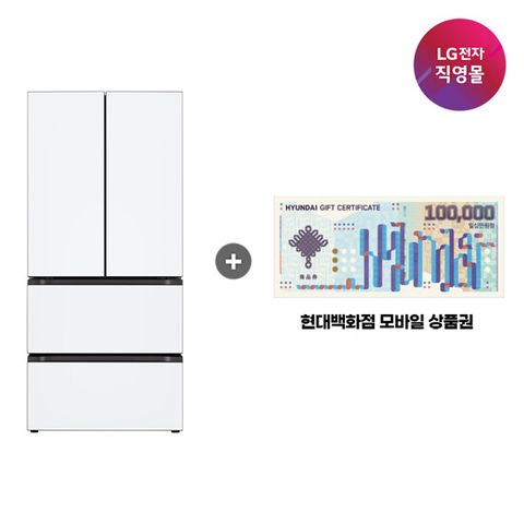 [무이자60개월] LG 디오스 AI 오브제 김치냉장고 4도어 491L [Z495MQQ212]