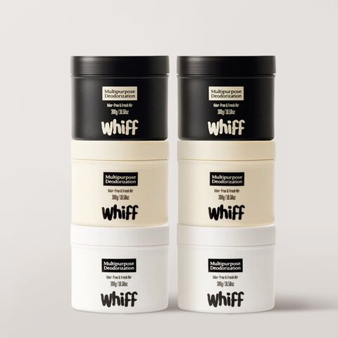 whiff 위프 온집안 탈취케어 대용량 화이트 2개+블랙2개+베이지2개
