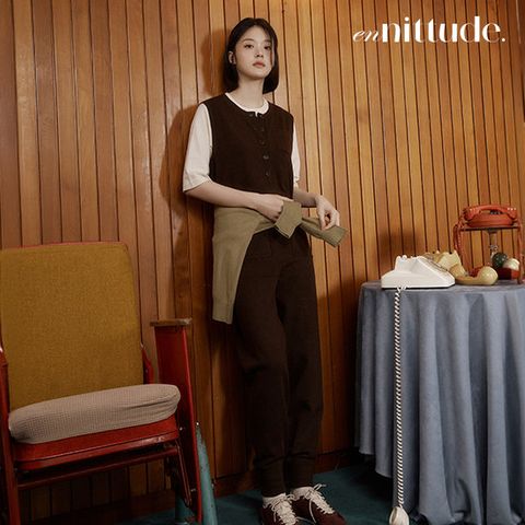 엔니튜드 26FW 울 니트 점프수트