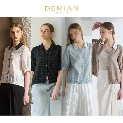 [데미안(DEMIAN)] 26SS Authentic Flax 셔츠 블라우스 3종