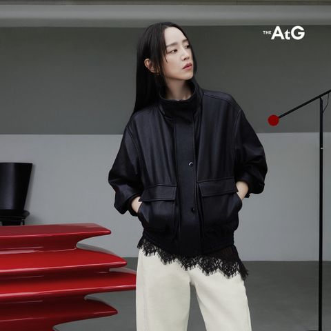 [미리주문10%] 26FW FAUX 레더 봄버재킷
