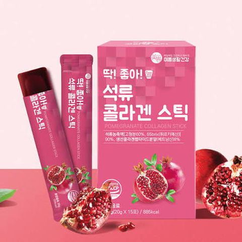 ○방송에서만 반값세일[10박스]딱좋아 석류 콜라겐 스틱(20g x 15포 x 10박스)