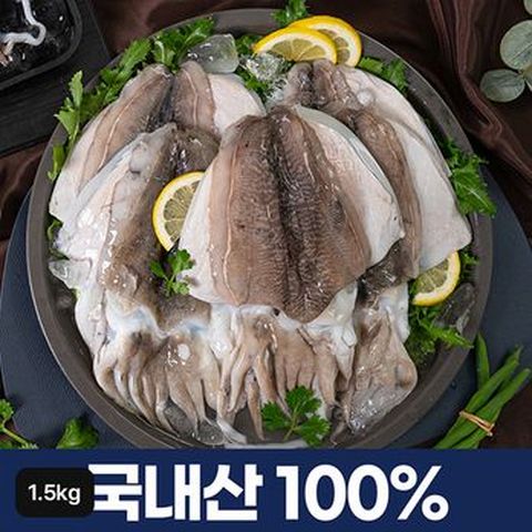 (방송에서만)실속 국내산 손질 갑오징어 12~14마리 (총 1.5kg)