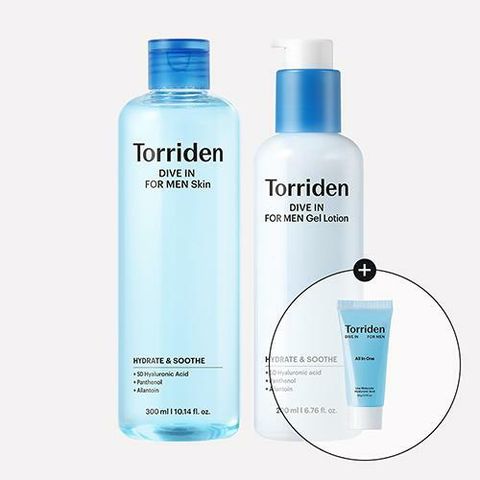 정상가 4만3천원] 토리든 다이브인_포맨 저분자 히알루론산 스킨 300ml  젤로션 200ml  [GIFT]올인원  20ml1개