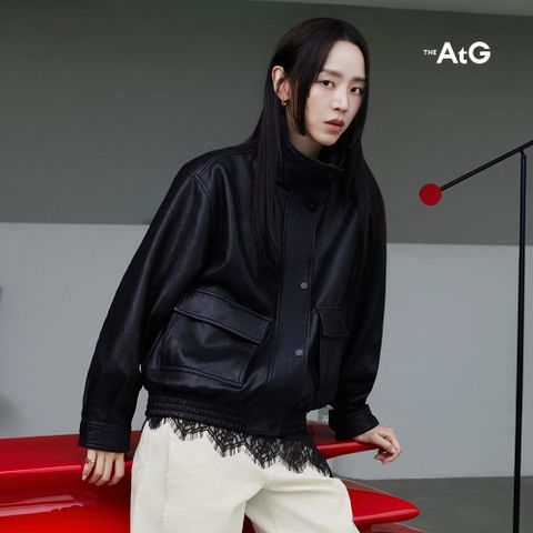 26FW FAUX레더 봄버재킷