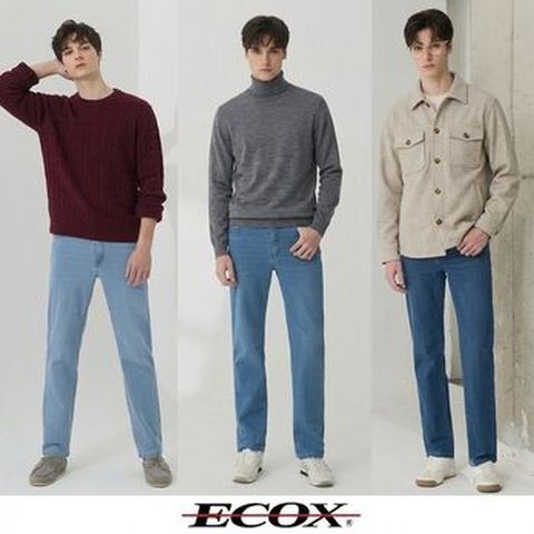 에콕스 남성 라이크라 데님 3종