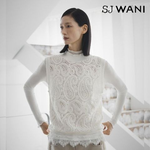SJ와니 26FW 아티장 크래프트 니트 베스트 1종