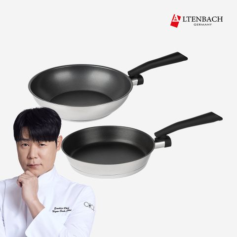 [특별가] 디펜더스 후라이팬(24팬+28웍) 스텐 후라이팬 24팬28웍 세트