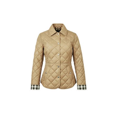 [Burberry] 버버리 다이아몬드 퀼팅 자켓 (카멜) (방송)