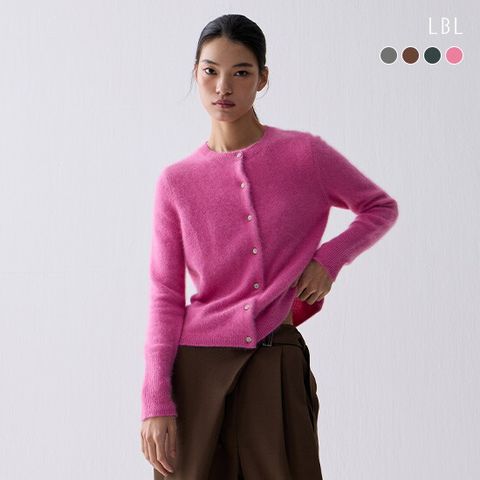 ○26FW 퓨어라쿤100 주얼버튼 가디건