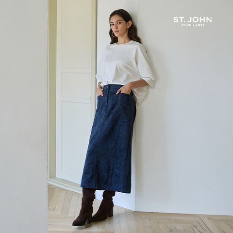 [온플] 26FW FAUX 스웨이드 포켓 스커트