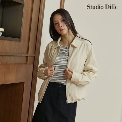스튜디오디페 26FW 코튼 퀼팅 카라 점퍼