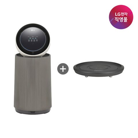 [무60] LG 퓨리케어 AI 오브제 360 공기청정기 1단 M5 [AS206NSHAM] (무빙휠 포함)