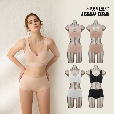 젤리브라 26신상 리프팅핏 브라팬티 런닝형 4세트