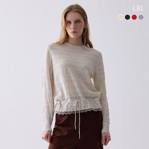 ○26FW 호주산 메리노울 블렌디드 레이스 니트