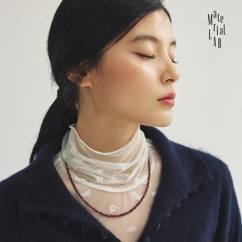 [Handmade/주문제작] 머티리얼랩 26FW 젬스톤 마그네틱 굿럭 목걸이