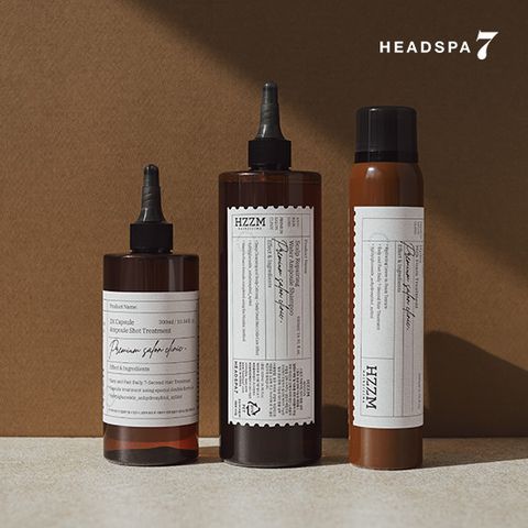 HZZM 앰플 샴푸 500ml + 앰플샷 트리트먼트 300ml + 밀크폼 200g 세트