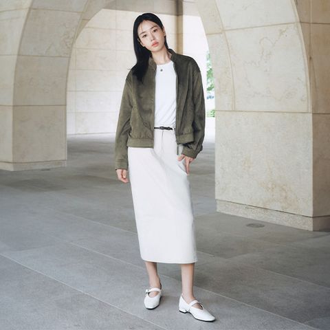 26FW FAUX스웨이드 피치 스커트(+벨트)